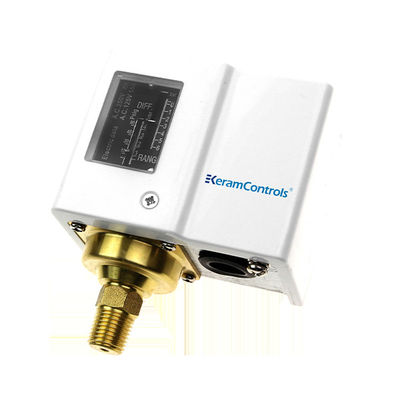 Connessione elettrica DIN 43650A Interruttori a pressione regolabile con braccioli di rame e sistema di contatto SPDT
